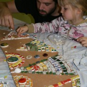 Atelier avec les enfants d'un quartier de Wazemmes - Réalisation d'une fresque